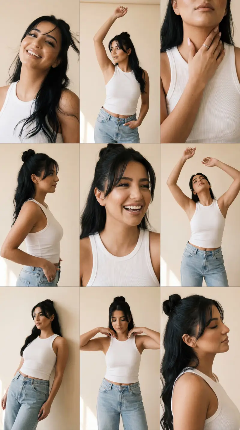Preview of Fujifilm Editorial Portrait Grid with Strict Identity Lock