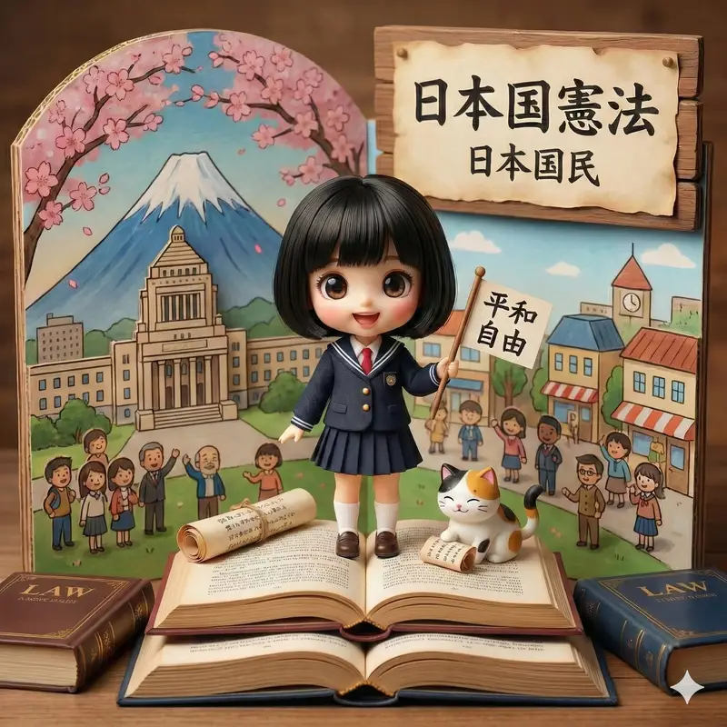 Preview of Generating Images from Song Titles: Japanese Constitution