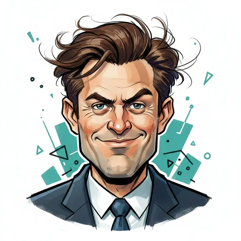 Preview of Editorial Caricature Illustration of a Man