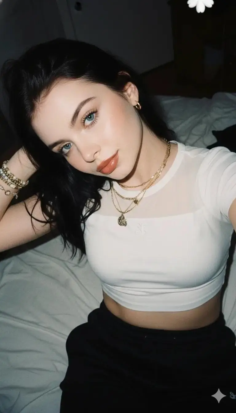 پیش‌نمایش 2000s Aesthetic Flash Selfie Prompt