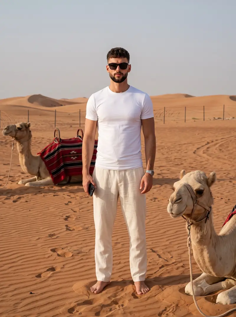 پیش‌نمایش Desert Travel Lifestyle Portrait