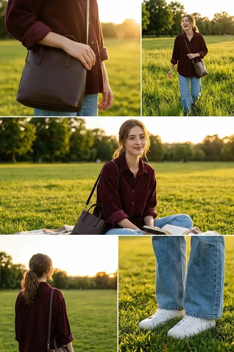 Preview of Golden Hour Lifestyle Fashion Collage