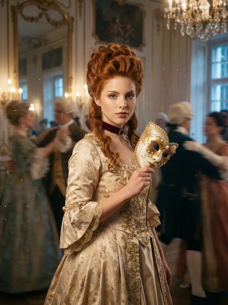 Preview of Rococo Masquerade Ball Editorial