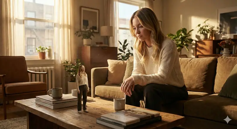 پیش‌نمایش Surreal Scale Disparity Scene with Sydney Sweeney