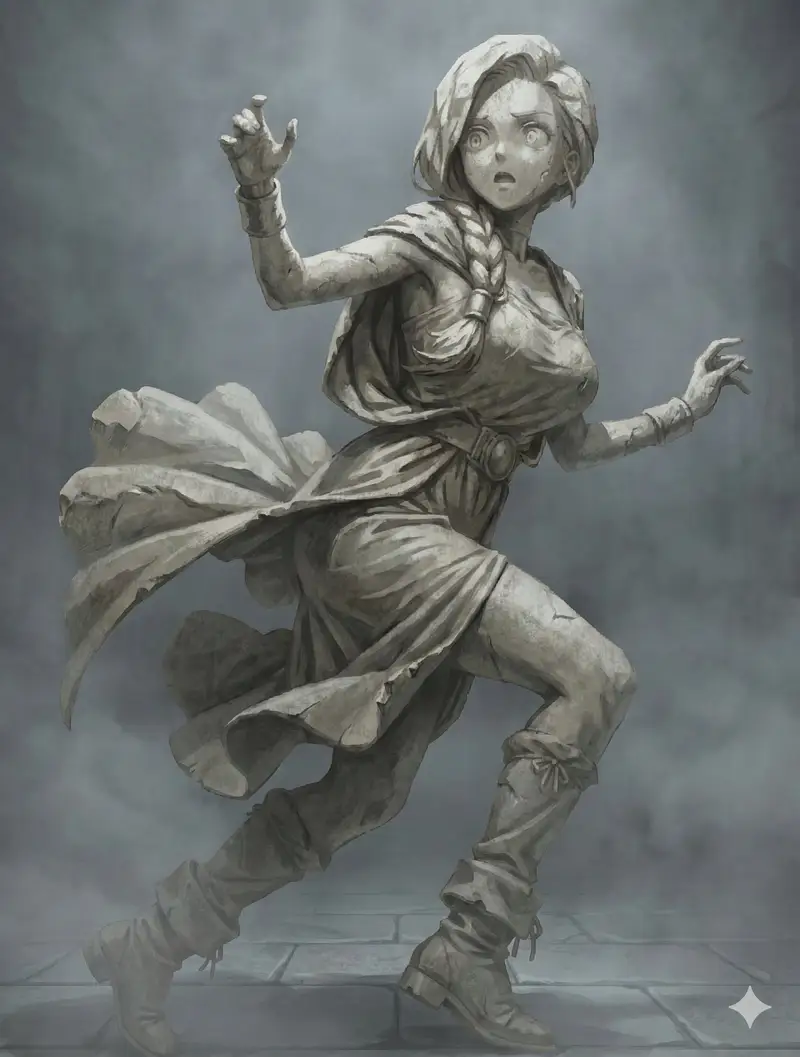Preview of NanoBanana Petrification Expression Prompts