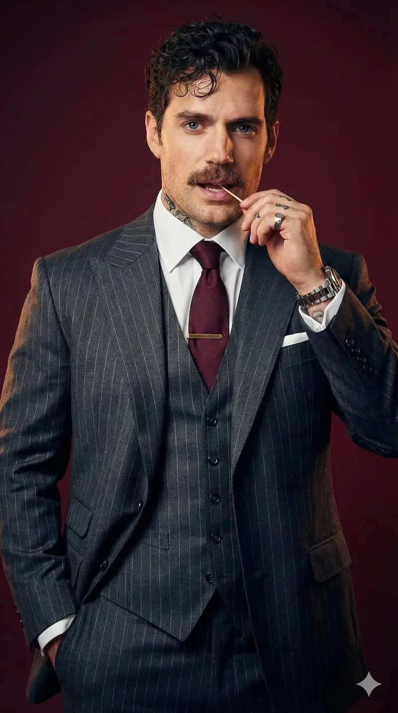 Preview of Ultra-Realistic High-Fashion Studio Portrait Prompt for a Male Model (Modern Mafia Aesthetic)