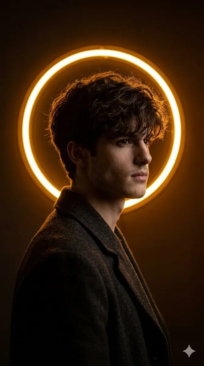 Preview of Cinematic Neon Ring Portrait