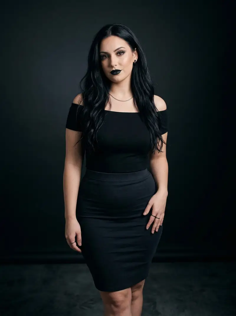 Preview of Black on Black Sultry Portrait