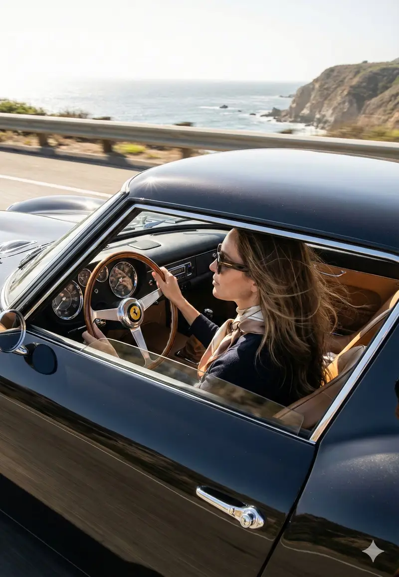 Preview of Cinematic Coastal Drive Portrait