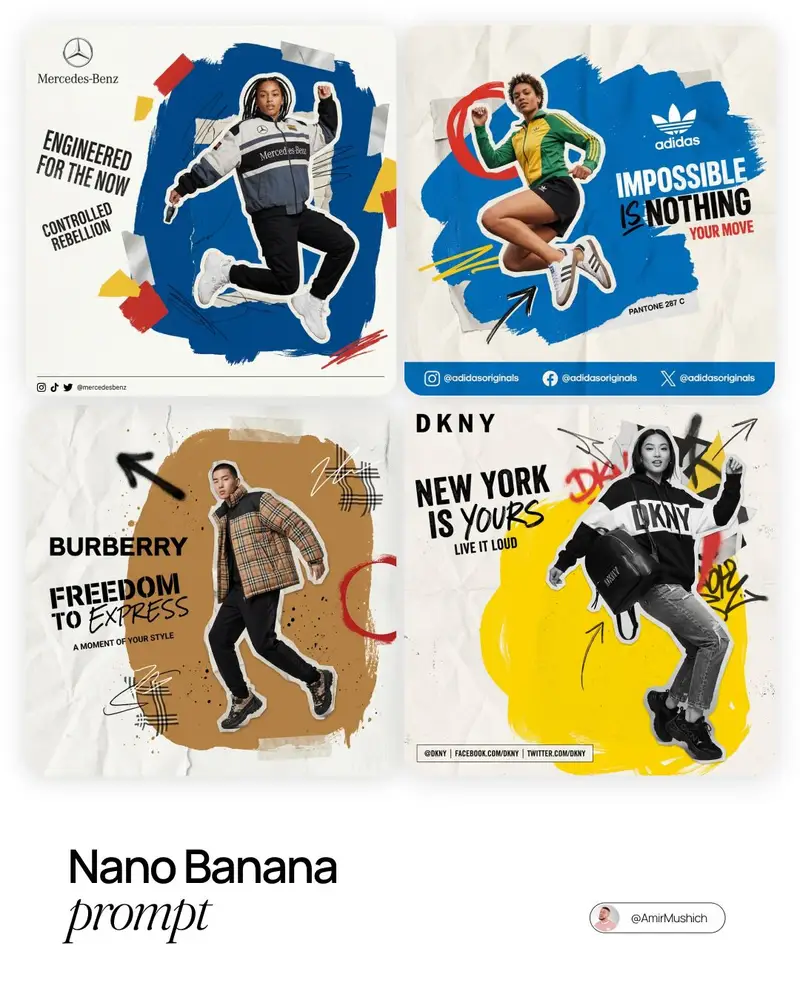 Preview of Fashion Photography with Graphic Design Chaos Prompt
