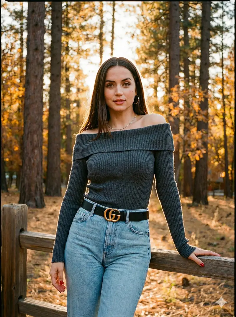 پیش‌نمایش Celebrity Comparison Photoshoot in Autumnal Forest (Urdu/English Hybrid)