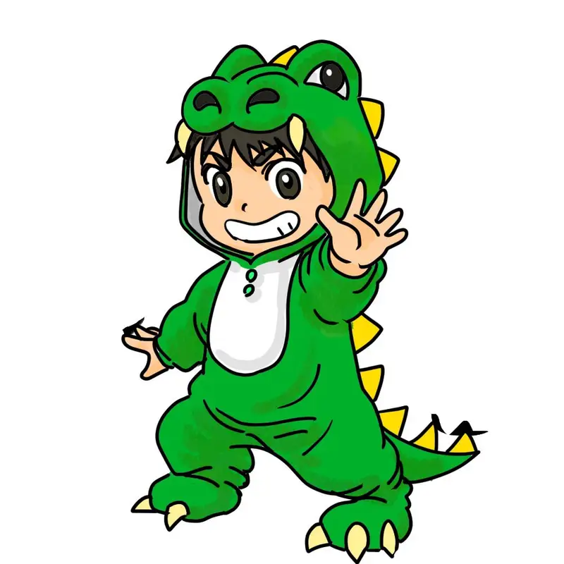 Preview of Chibi Godzilla Snowboarding