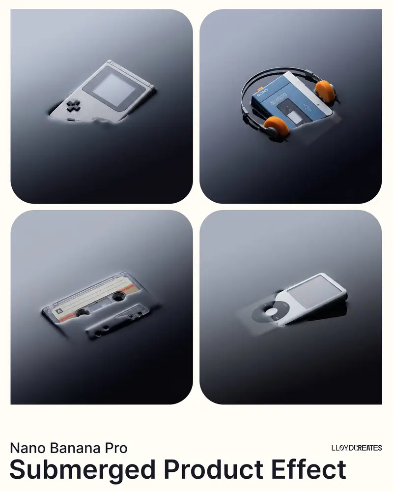Preview of Submerged Product Effect Prompt