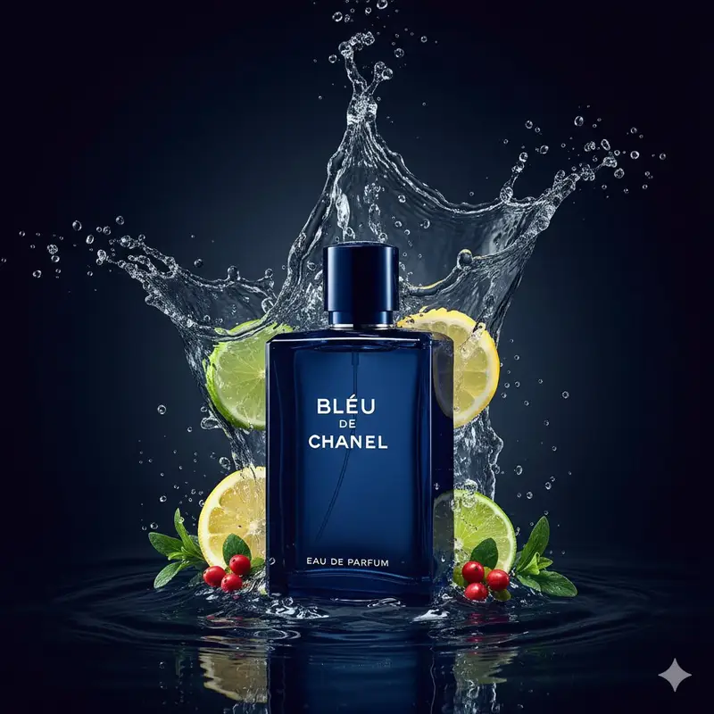پیش‌نمایش Dual Luxury Perfume Product Photography Prompts