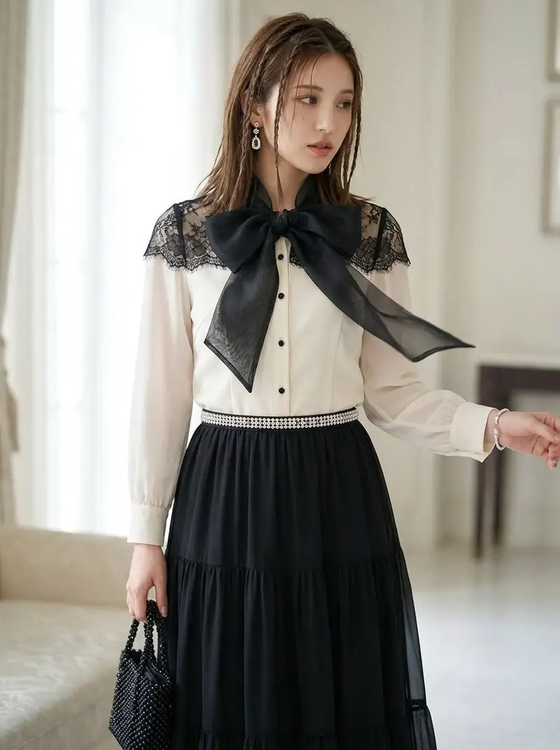 Preview of Elegant Black Organza Ribbon