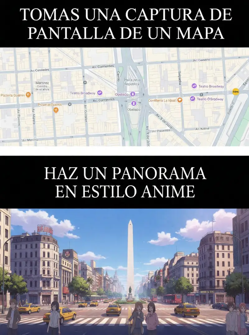 Preview of Map to Anime Panorama Conversion
