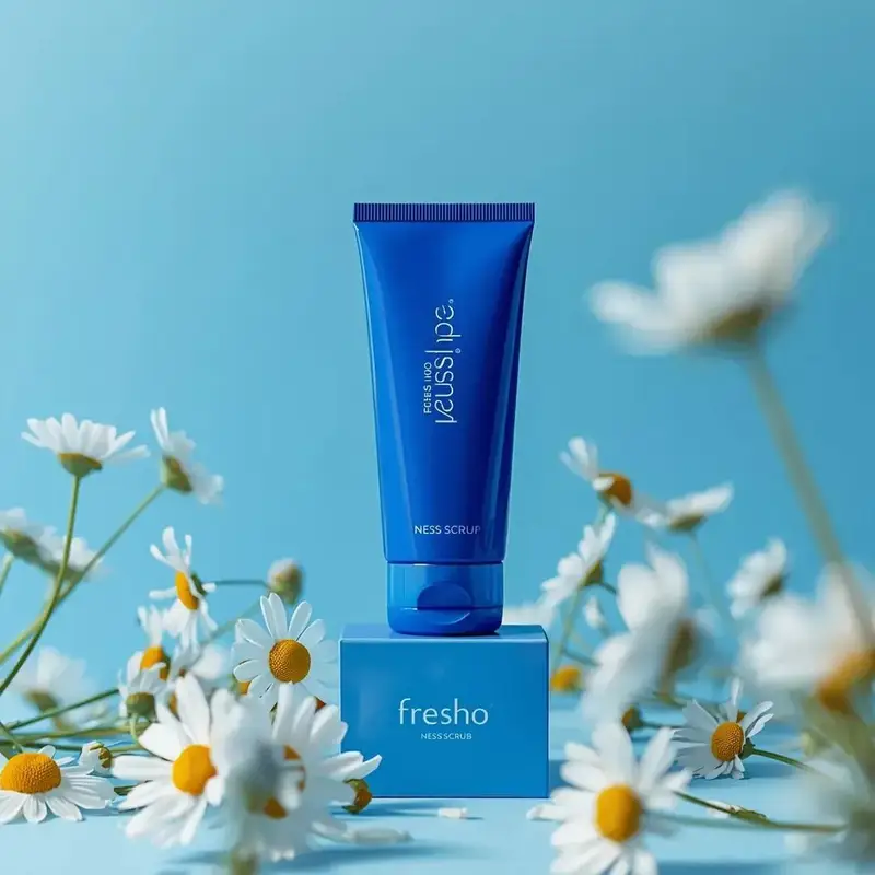 پیش‌نمایش Ultra-Realistic Skincare Product Photography Prompt (Cobalt Blue)