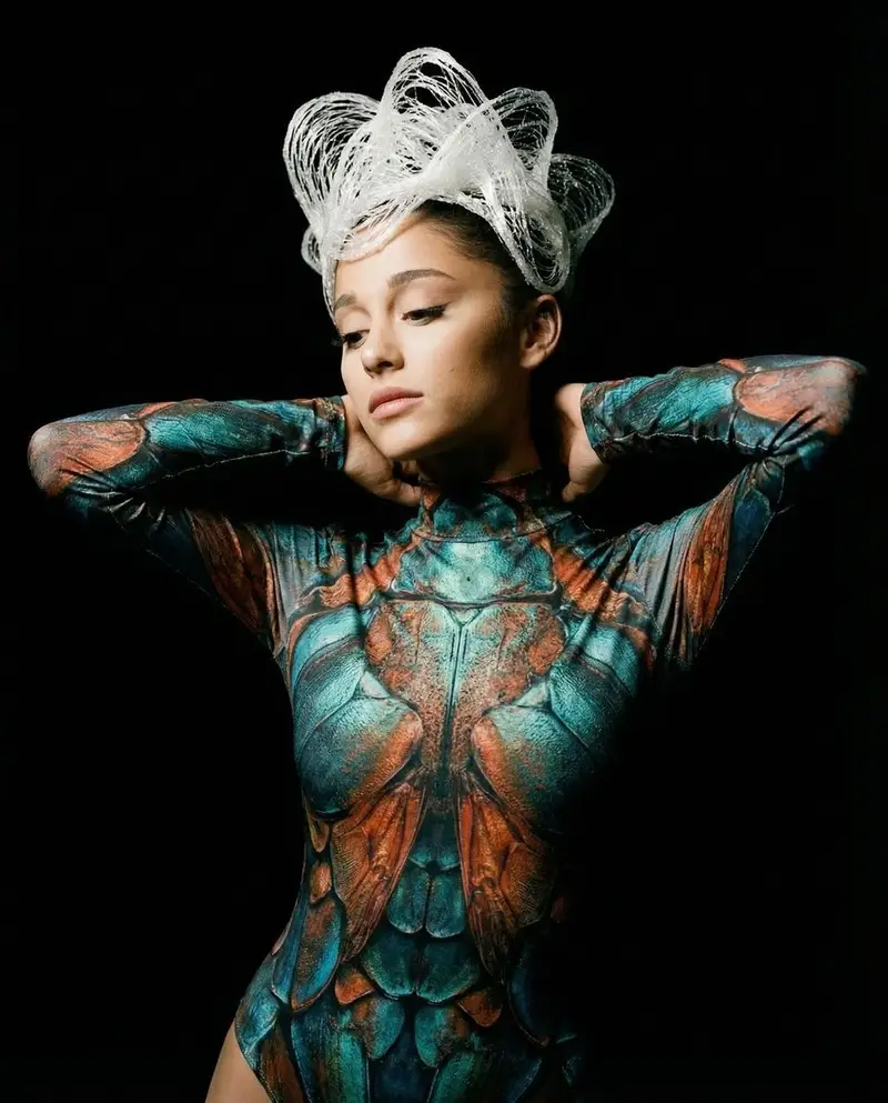 Preview of Hyper-Realistic Avant-Garde Fashion Portrait: Cellular Elegance