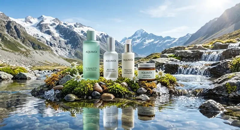 Preview of Ultra-Luxurious Skincare Product Photography in Alpine Setting