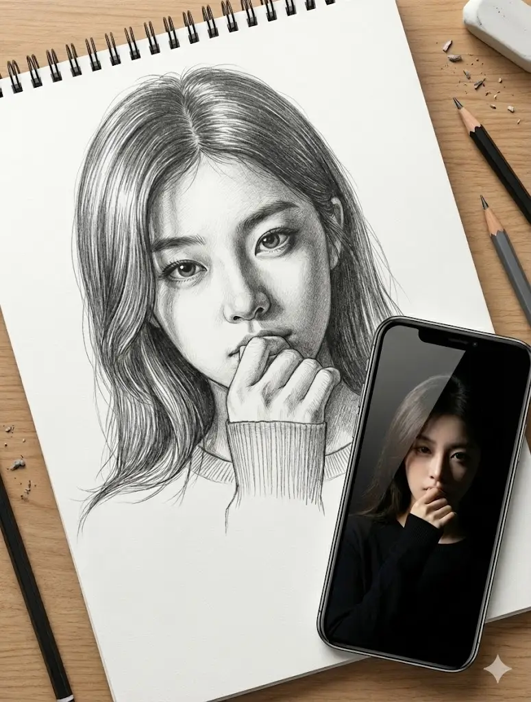 Preview of Masterful Realistic Oil Painting of a Live Model