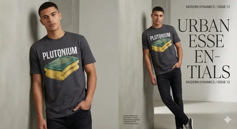 Preview of Fashion Magazine Style Sponge T-shirt with 'Error'