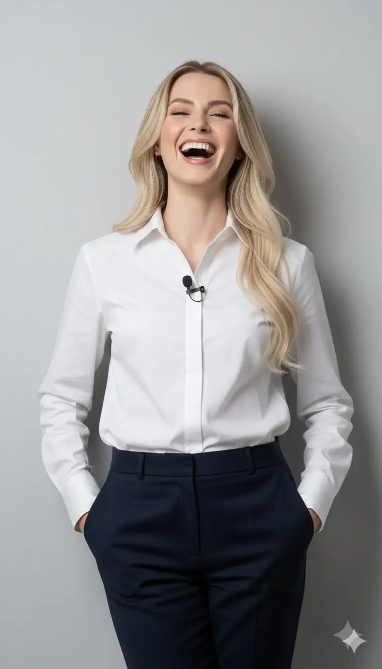 پیش‌نمایش 8K Close-Up Portrait of Joyful Laughter
