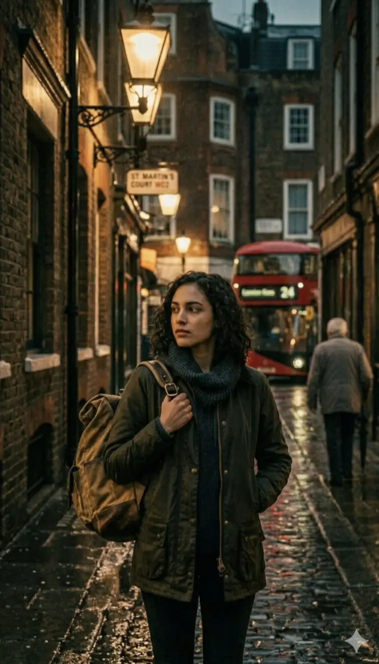 پیش‌نمایش عکاسی خیابانی باران لندن سینمایی