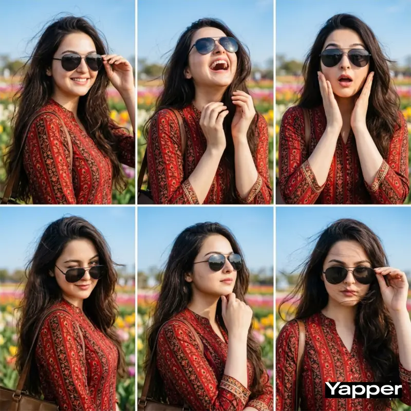 Preview of Stylish Six-Portrait Collage Prompt