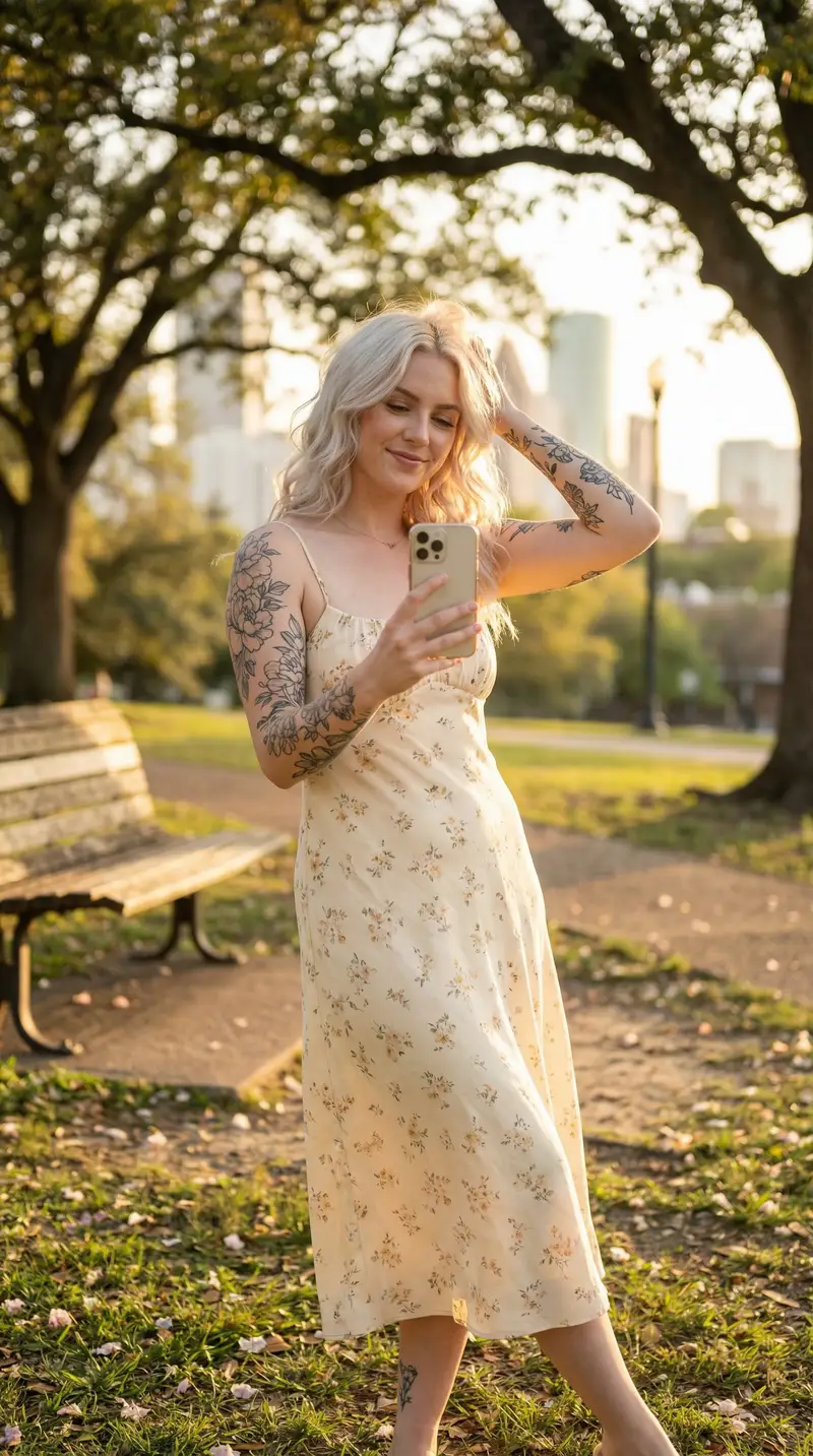 Preview of Golden Hour Outdoor Lifestyle Portrait Prompt