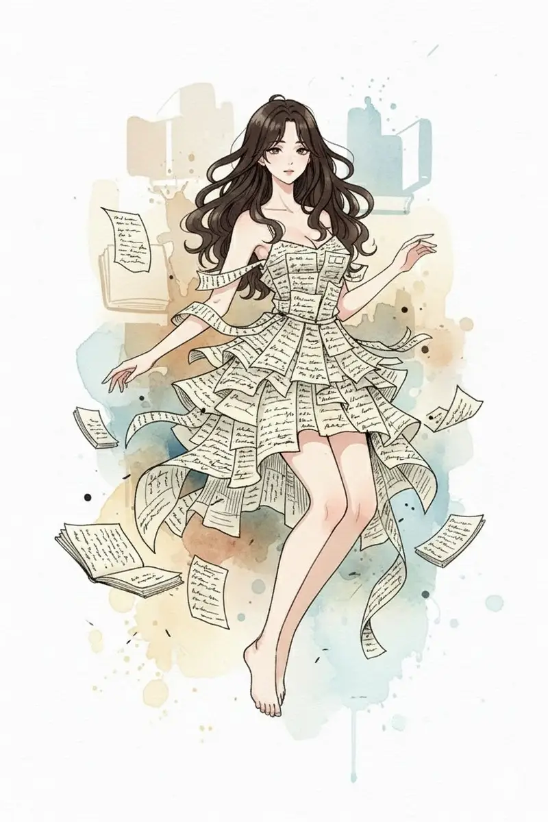 Preview of Hand-drawn mixed-media illustration prompt for Gemini Nano Banana Pro