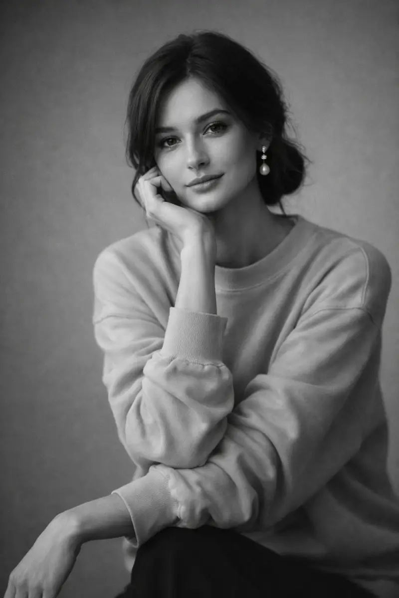 Preview of Monochromatic Studio Portrait
