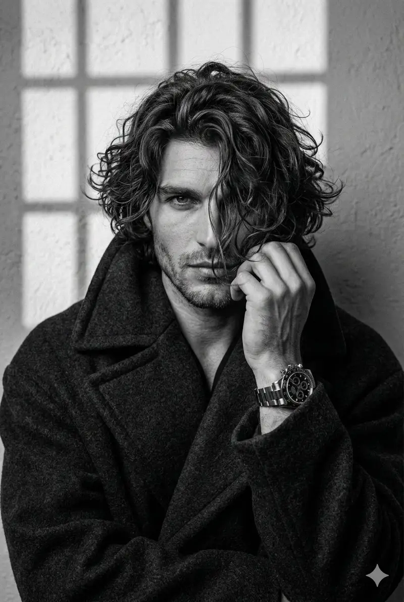 Preview of Black and White Aesthetic Close-up Portrait