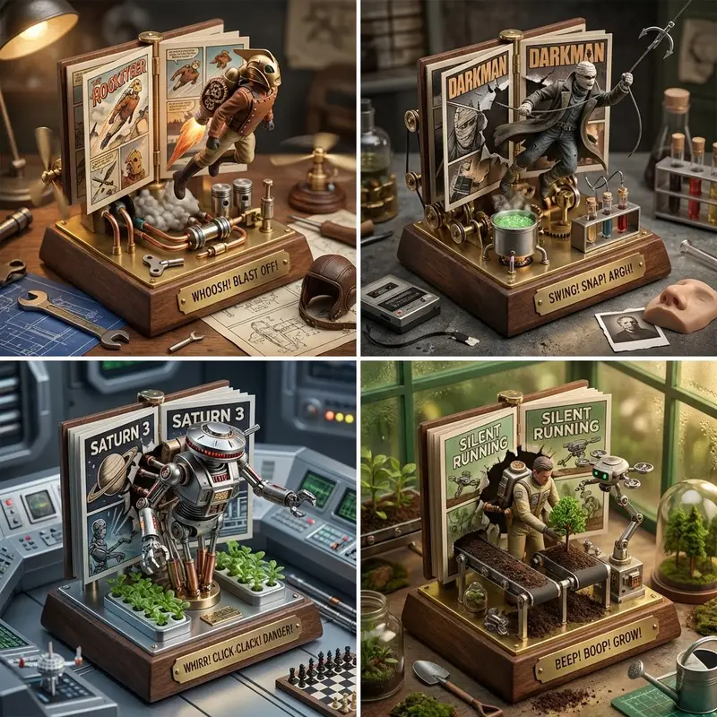 Preview of Mechanical Wind-Up Diorama Concept