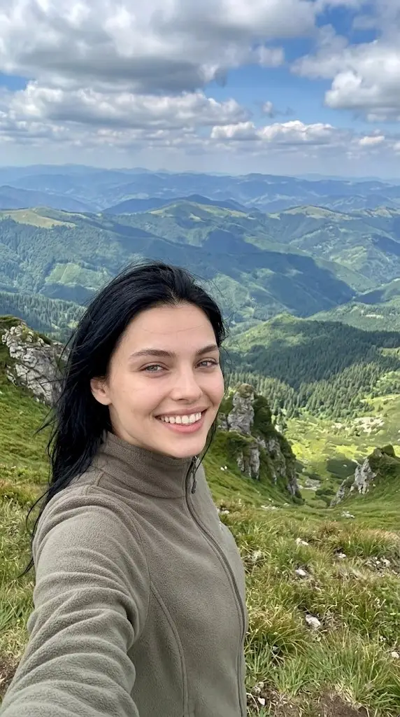 Preview of High Altitude Mountain Selfie