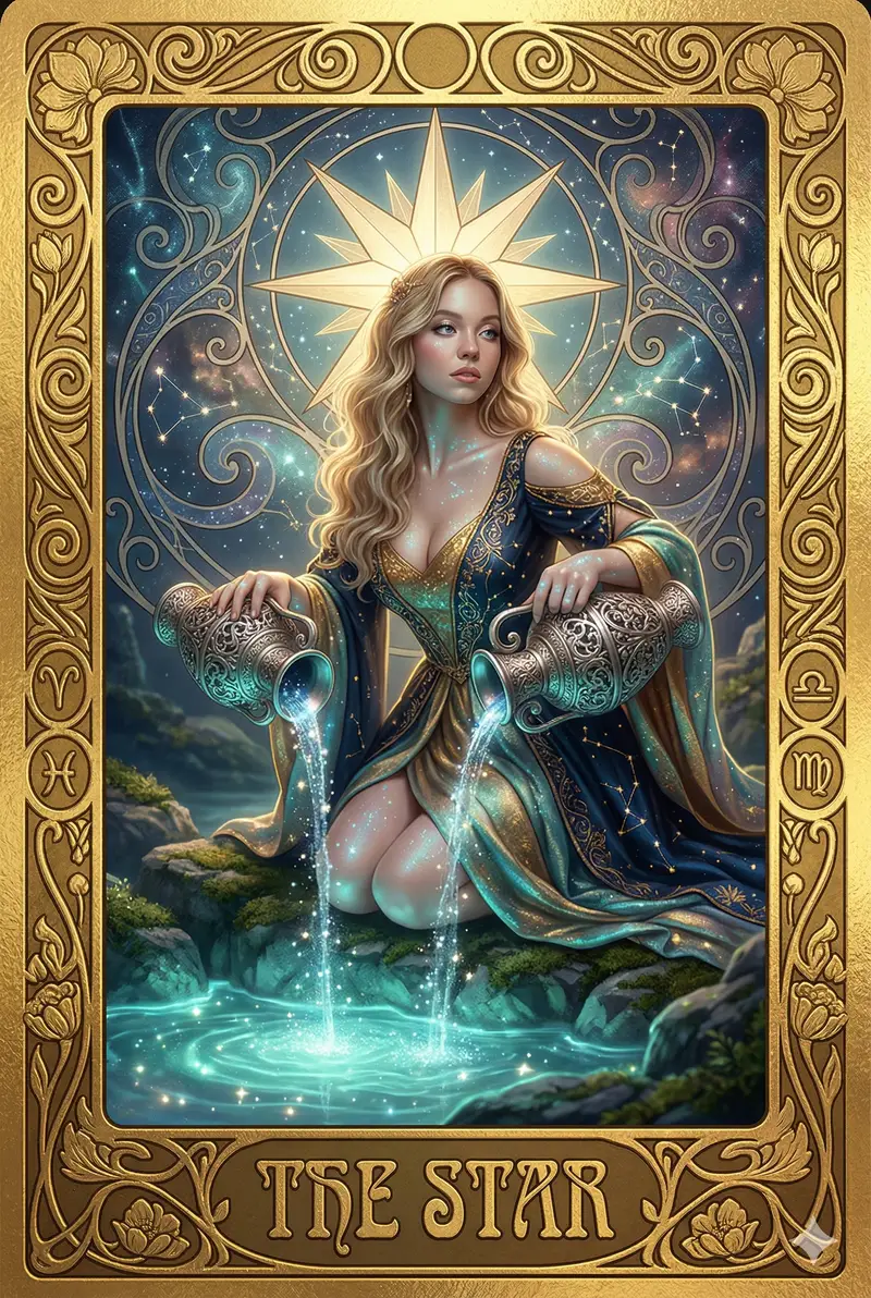 Preview of Sydney Sweeney as 'The Star' Tarot Card