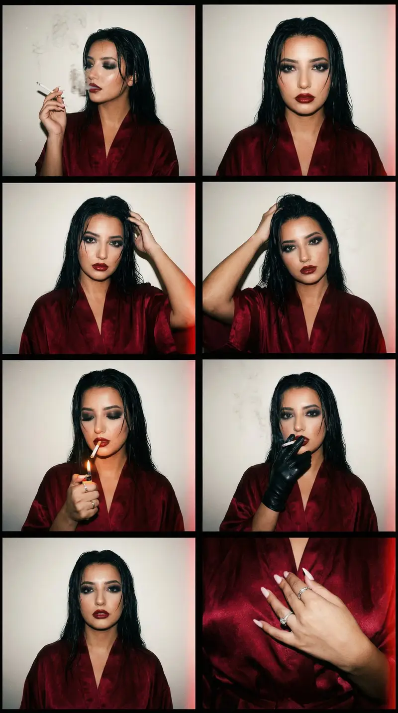 Preview of Lo-Fi Digicam Editorial Grid Prompt