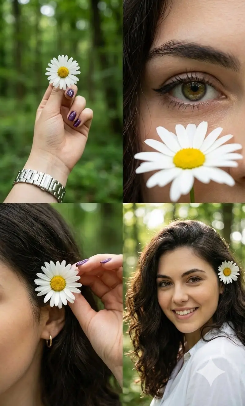 Preview of Photorealistic Daisy Collage
