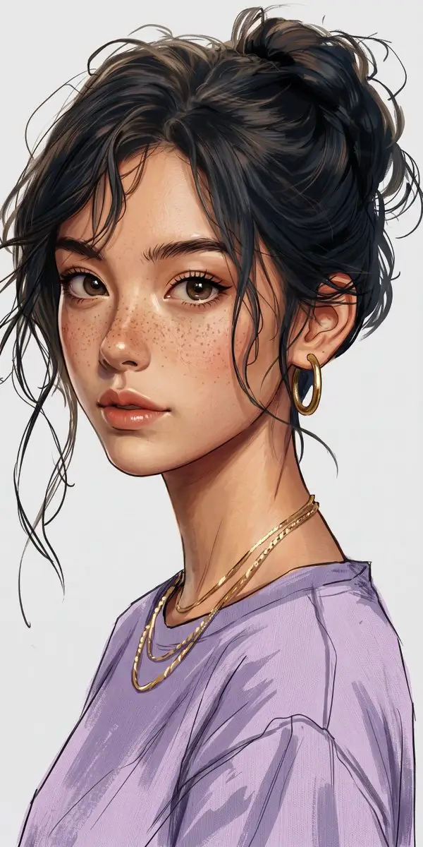 Preview of Sketch-Style Portrait Illustration