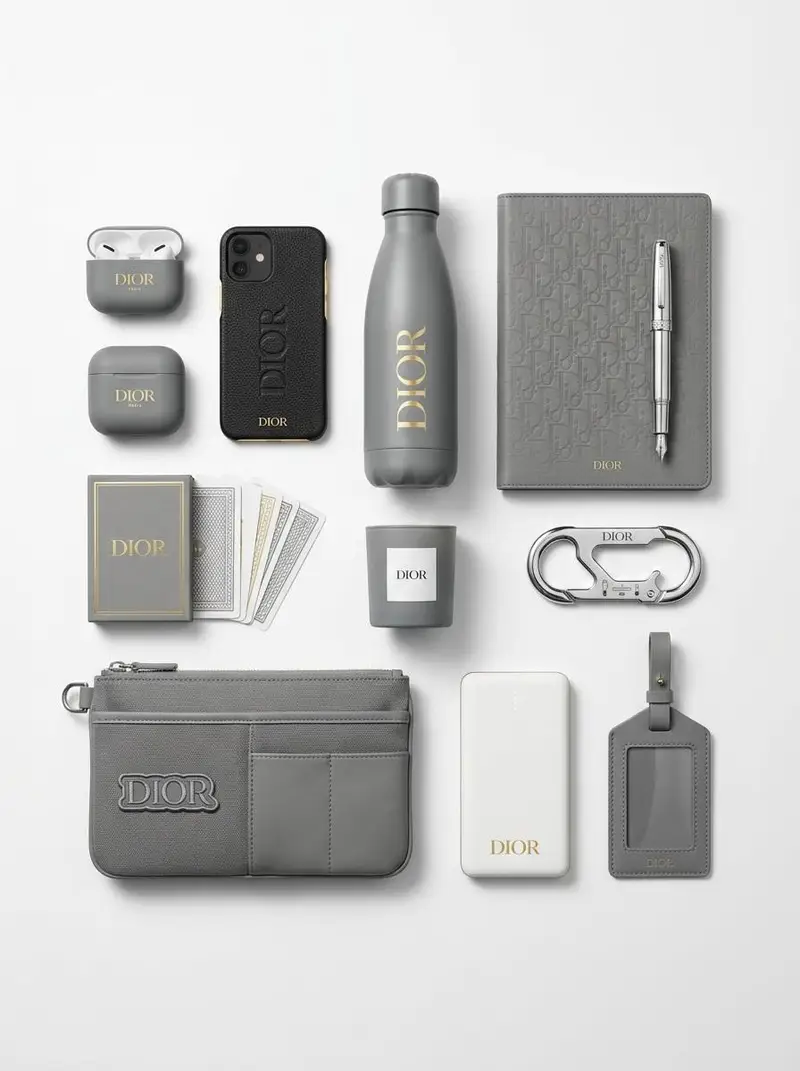 Preview of Premium Branded Merchandise Capsule Collection (Knolling Perspective)