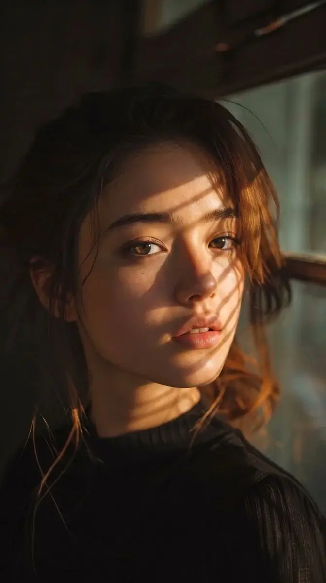 Preview of Chiaroscuro Golden Hour Cinematic Portrait