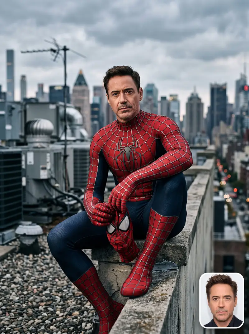 Preview of Spider-Man Rooftop Suit Portrait