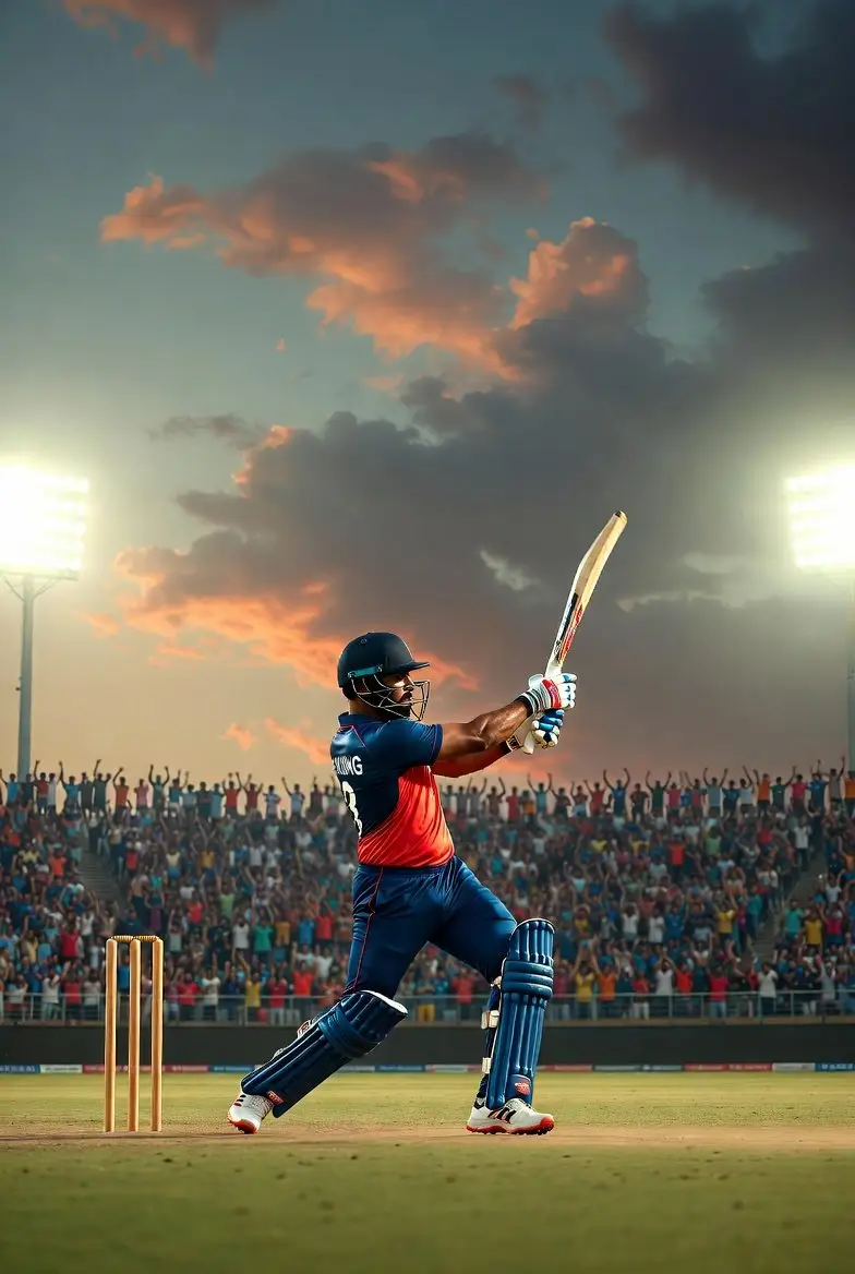 پیش‌نمایش Virat Kohli Nano-Style Cricket Cartoon