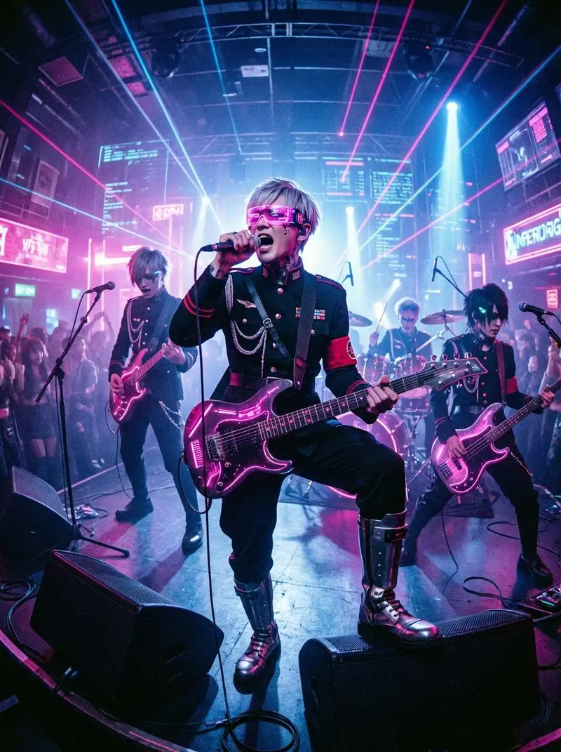 پیش‌نمایش Cyberpunk Japanese Band Live Performance