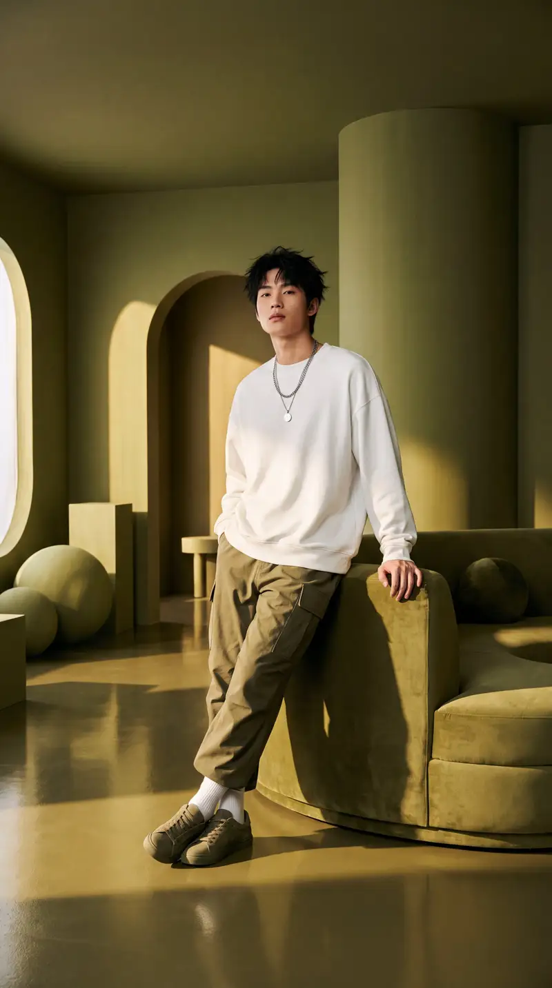Preview of Olive Green Cinematic Editorial Transformation