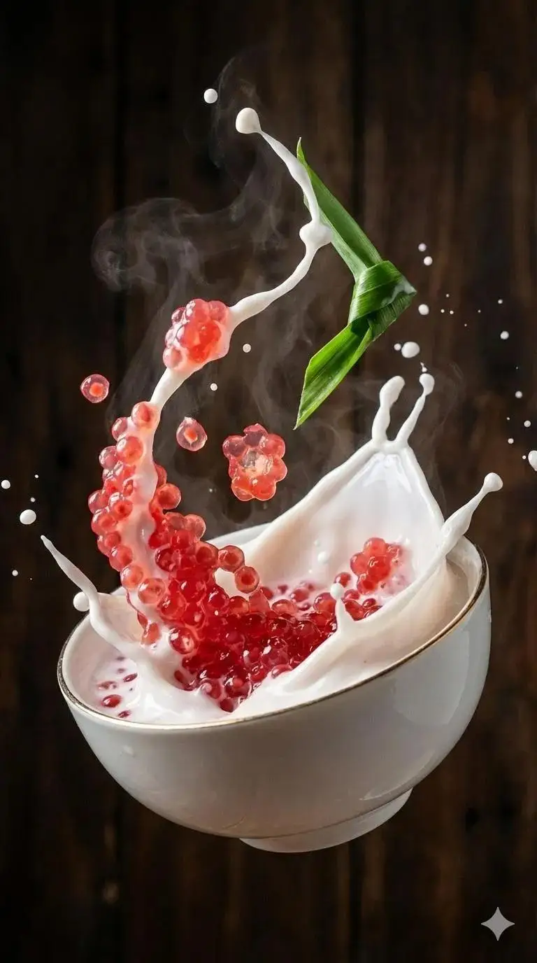 Preview of Ultra-Realistic Food Photography of Dessert Splash