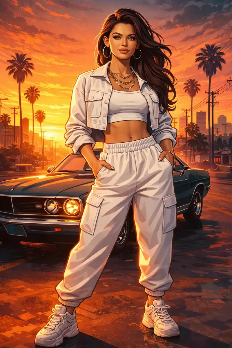 Preview of GTA Loading Screen Style Urban Chic Illustration
