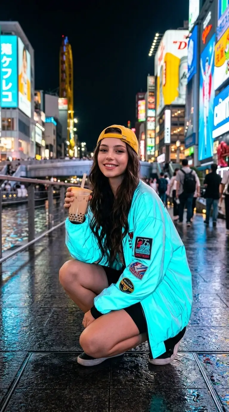 پیش‌نمایش پرتره استریت‌ویر سایبرپانک در اوساکا