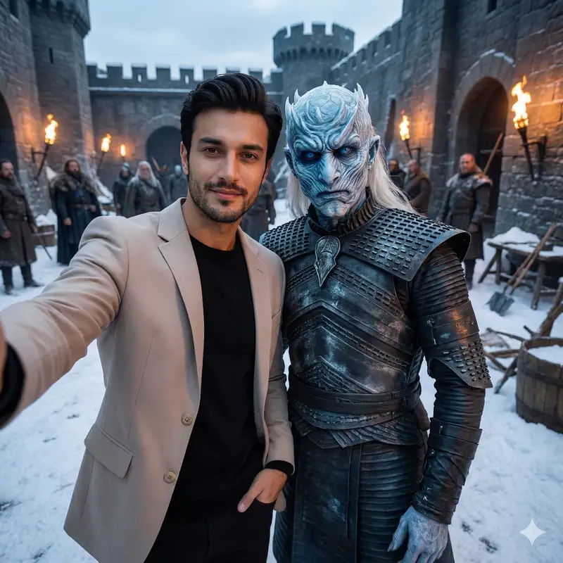 Preview of Selfie with Night King on Game of Thrones Set