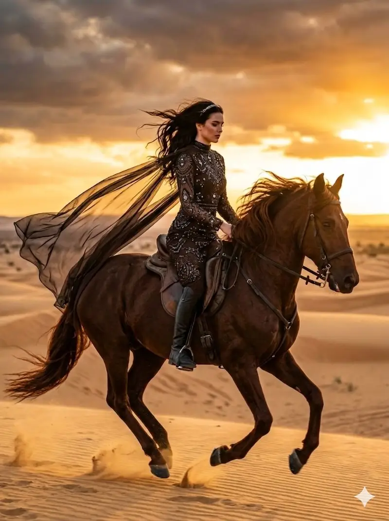 Preview of Cinematic Desert Horse Rider