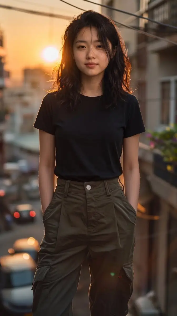 Preview of Urban Cinematic Golden Hour Portrait
